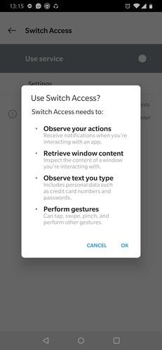 Cómo usar Android Switch Acceso para controlar su teléfono con interruptores