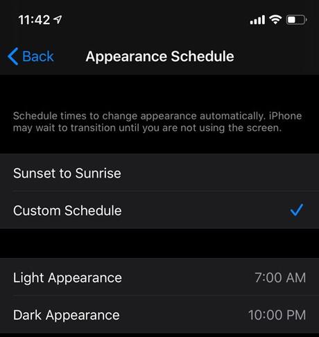 Cómo habilitar el modo oscuro en iOS 13