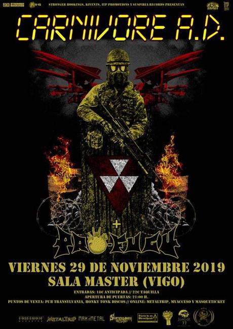 Carnivore A.D. estarán en Vigo y Bilbao