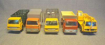 Camiones frontales Dodge y Ford de Matchbox