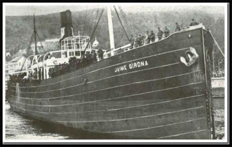 El naufragio del barco Jaime Girona en Santander