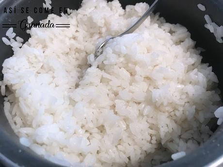 Sushi con obleas de arroz