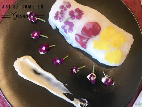 Sushi con obleas de arroz