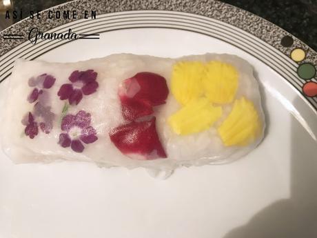 Sushi con obleas de arroz