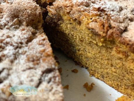 Bizcocho de calabaza y castañas