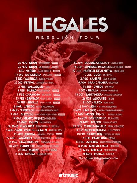 ILEGALES añade nuevas fechas a su ''Rebelión Tour''