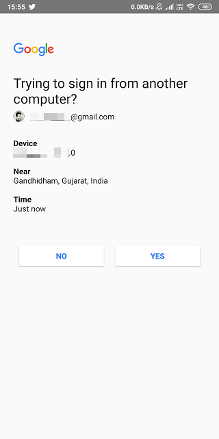 Cómo usar el teléfono Android para verificar el inicio de sesión de Google en iOS con 2SV