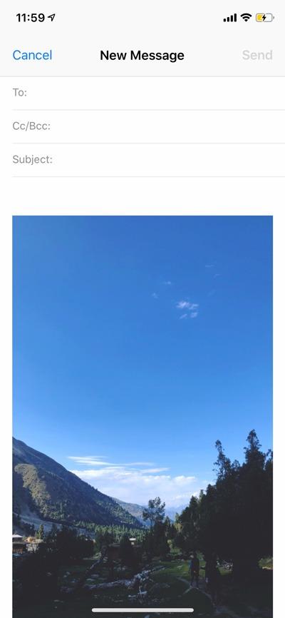 Cómo agregar Archivos adjuntos en la Aplicación de correo en iOS