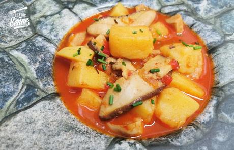 Patatas con boletus | Receta casera