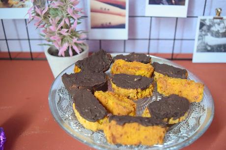 Biscottis Veganos de Calabaza y Chocolate