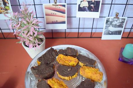 Biscottis Veganos de Calabaza y Chocolate