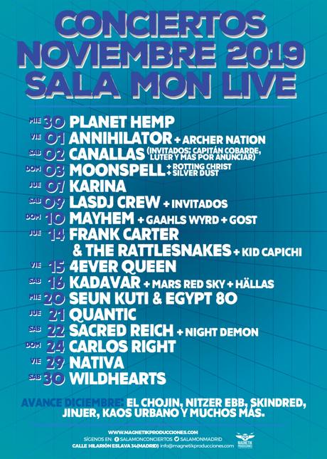 Programación Salas Copérnico, MON Live y Nazca