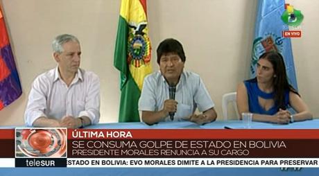 Resultado de imagen para Evo Morales y García Linera renuncia