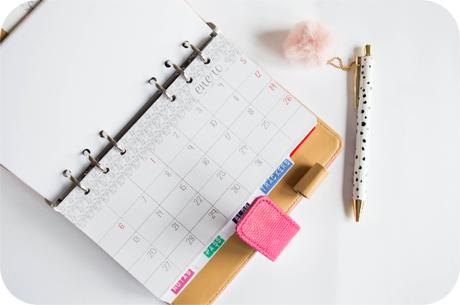 IMPRIMIBLE: Calendario mes vista 2020 para filofax