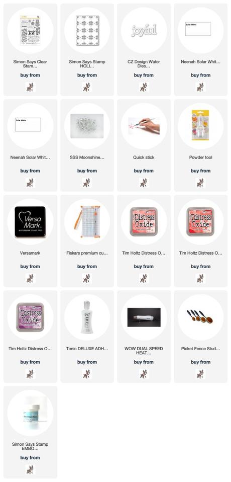 White and Red Christmas Card