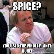 Batería de memes de Dune con Gordon Ramsay