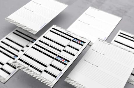 Agenda 2020 imprimible gratis diseño minimalista 390 páginas color negro
