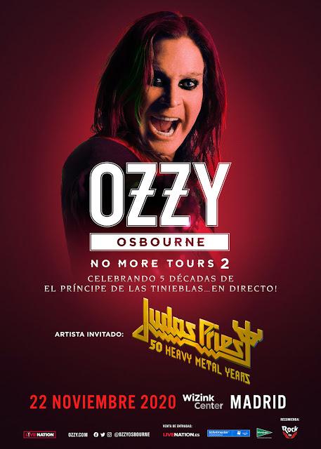 ¿A la tercera irá la vencida? Ozzy Osbourne anuncia la nueva fecha de su concierto pospuesto en Madrid