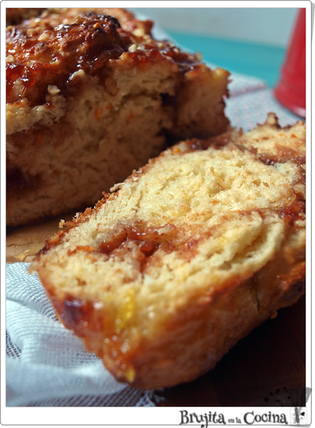 Trenza de naranja y chocolate