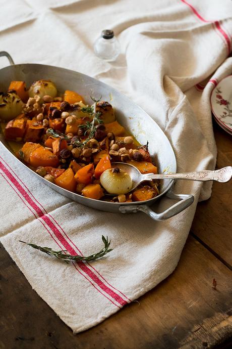 ASADO DE BONIATO Y CALABAZA. GUARNICIÓN PERFECTA PARA NAVIDADES.