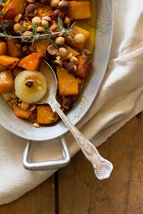 ASADO DE BONIATO Y CALABAZA. GUARNICIÓN PERFECTA PARA NAVIDADES.