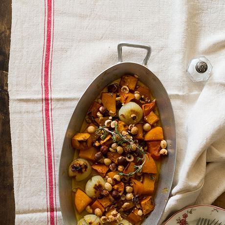 ASADO DE BONIATO Y CALABAZA. GUARNICIÓN PERFECTA PARA NAVIDADES.