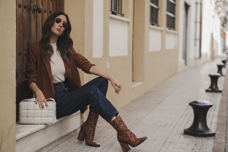 snake print booties