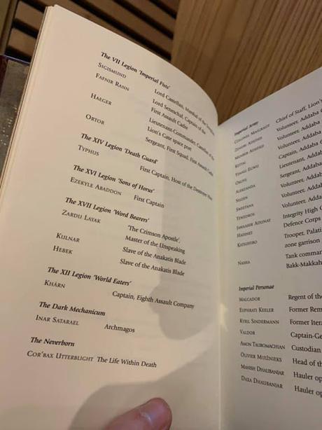 Dramatis Personae de The First Wall