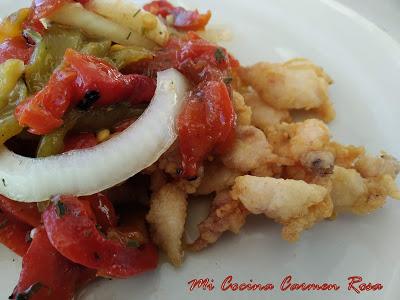 FIDEUÁ  CON JIBIA, SU TINTA Y SU MELSA CON MARISCOS