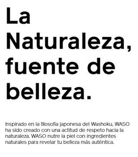 Waso de Shiseido. Ingredientes y novedades.