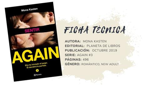 Reseña: SENTIR (AGAIN #3) - Mona Kasten