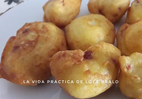 BUÑUELOS DE QUESO Y JAMÓN