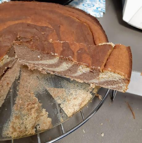 BIZCOCHO CEBRA DE PLATANO , COCO Y CACAO