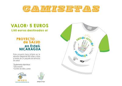 Camisetas Solidarias del Proyecto Amig@s Activ@s en CEIP Valdespartera