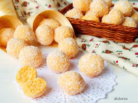 Trufas de moniato y coco Trufas de moniato y coco