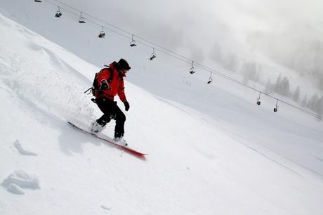 entrenar en invierno snowboard