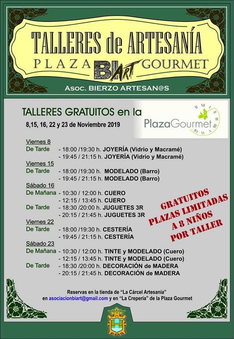 Planes para el fin de semana en el Bierzo.  15 al 17 de noviembre 2019