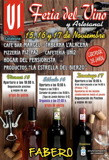 Planes para el fin de semana en el Bierzo.  15 al 17 de noviembre 2019