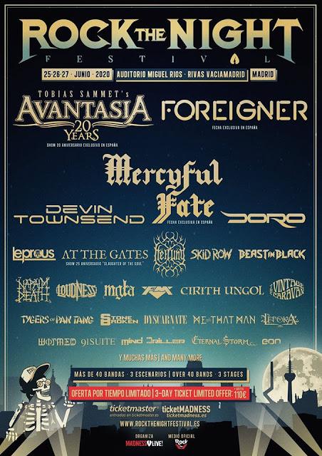 Rock the Night 2020: Foreigner, Leprous, At the Gates, Skid Row... Rock the Night 2020: Foreigner, Leprous, At the Gates, Skid Row...