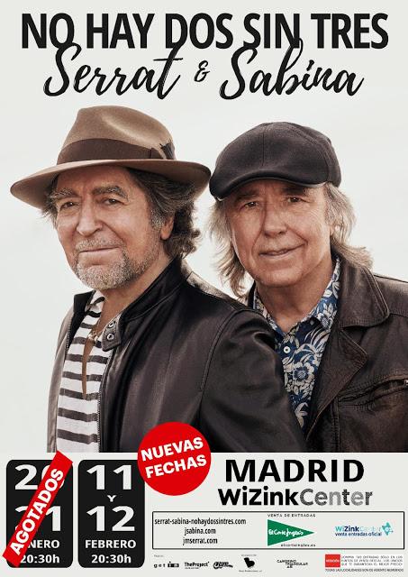 Serrat y Sabina darán cuatro conciertos en el WiZink Center de Madrid