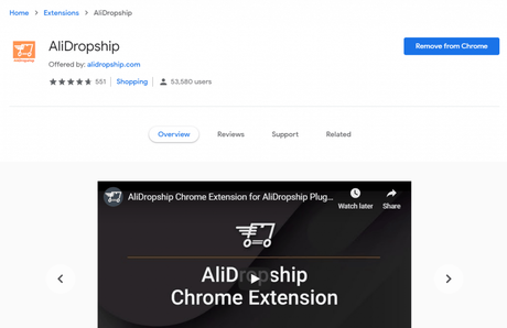 Revisión de AliDropship: AliDropship Chrome Extension