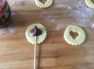 Cookie pops de chocolate