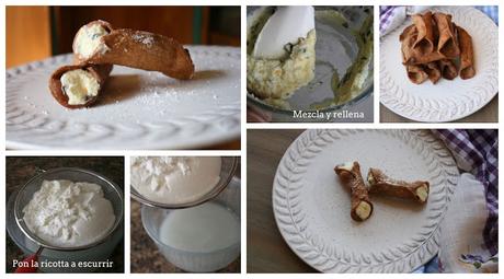 Cannolis Sicilianos  paso a paso