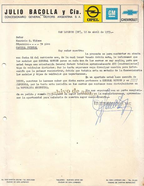 Los vehículos importados por GMODC Los vehículos importados por GMODC