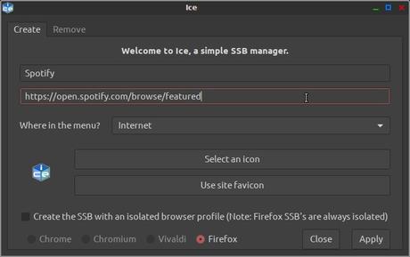 Cómo convertir aplicaciones web en aplicaciones de escritorio en Peppermint Linux