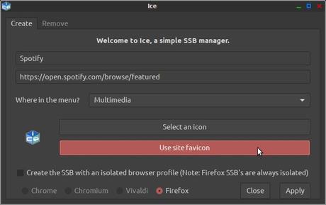 Cómo convertir aplicaciones web en aplicaciones de escritorio en Peppermint Linux