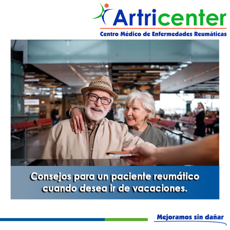 Artricenter : Consejos para un paciente reumático cuando desea ir de vacaciones.