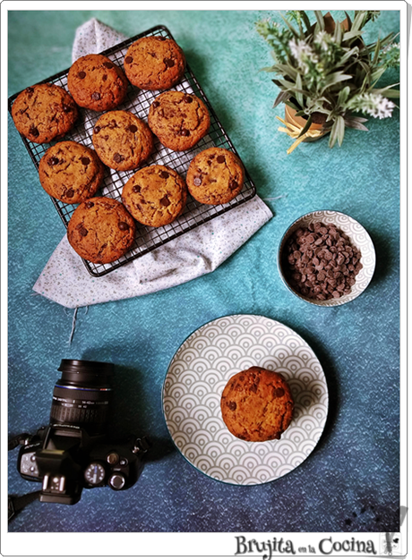 Galletas gorditas de chocolate