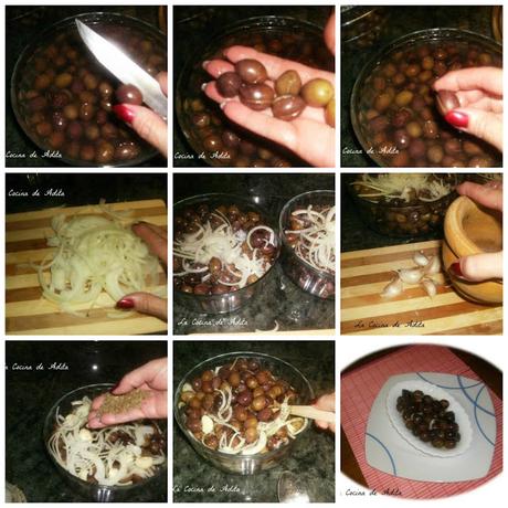 Aceitunas aliñadas caseras Aceitunas aliñadas caseras