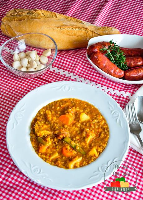 LENTEJAS CON ARROZ EN THERMOMIX Y TRADICIONAL LENTEJAS CON ARROZ EN THERMOMIX Y TRADICIONAL